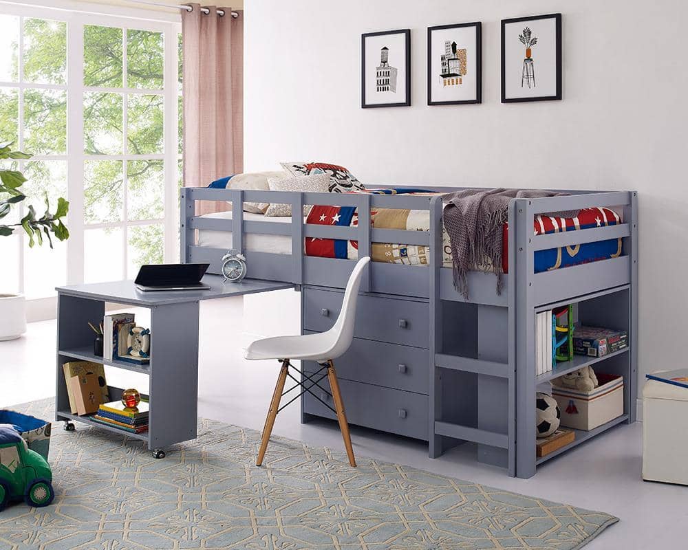Bookshelf Loft Bed