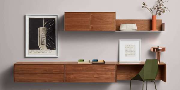 Floating Cabinet and Shelves