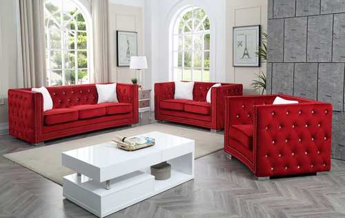 Red Velvet sofa