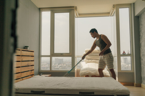 Bedroom cleaning